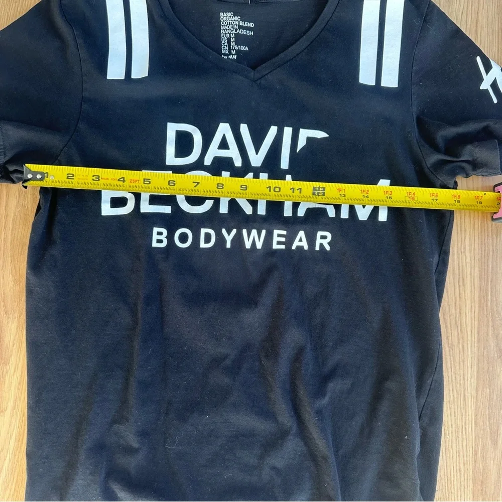 David Beckham Bodywear Black T-Shirt by‎ H&M Medium